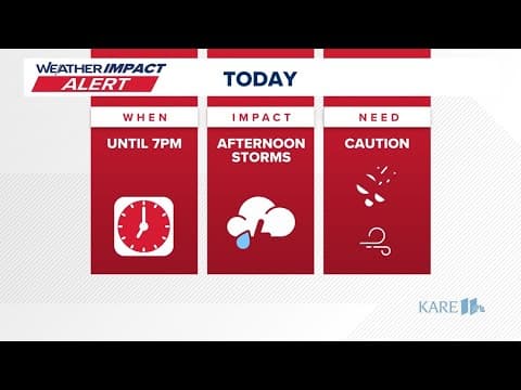 WATCH LIVE: KARE 11 Weather Impact Alert