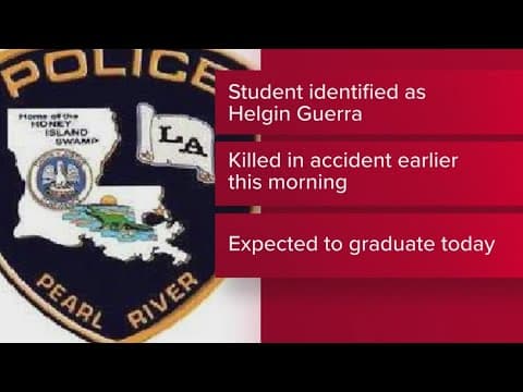 Pearl River senior dies in car crash on graduation day, police say