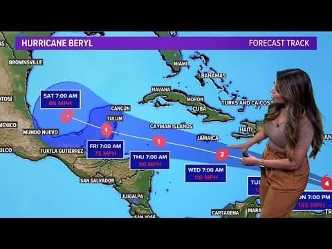 Hurricane Beryl tracker: Latest forecast path, spaghetti models, category, impacts