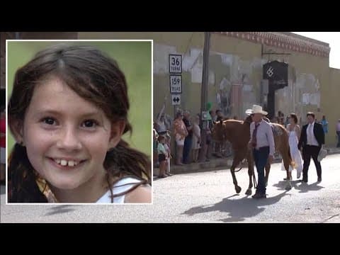 Body of 8-year-old Bellville cowgirl who loved her horse and the Astros escorted home