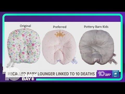Recalled Boppy baby lounger now linked to at least 10 deaths