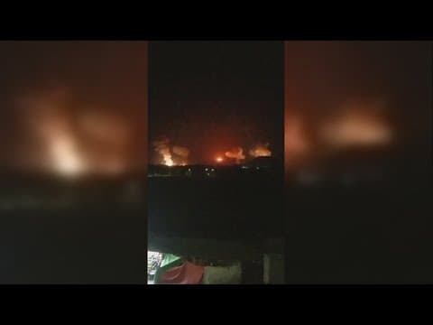Video shows U.S. and UK strike Houthi targets