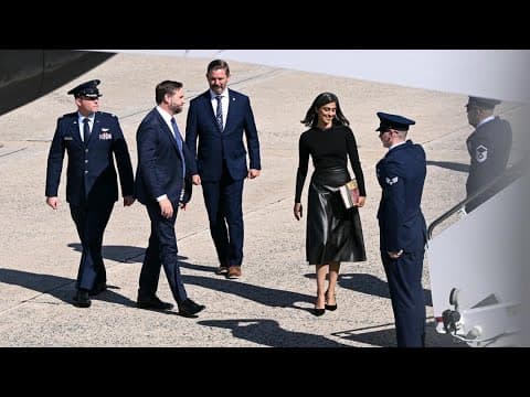 VP JD Vance, Second Lady Usha arrive in MN to visit Annunciation Church