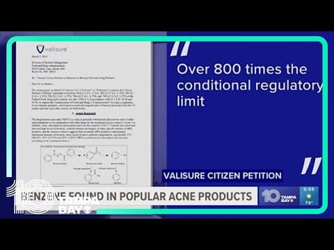 FDA isn't recalling acne products with benzene
