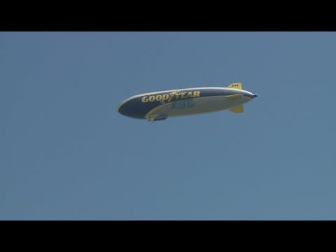 The iconic Goodyear Blimp is 100. To celebrate, a flight over Ohio