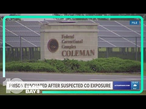 People evacuated, 5 sent to hospital after possible carbon monoxide exposure in Florida prison