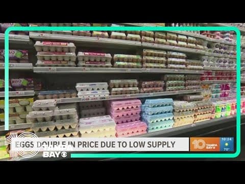 The cost of eggs is on the rise