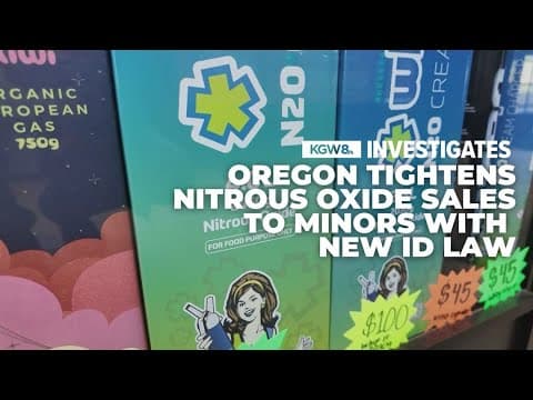 Oregon lawmakers pass bill to make it harder for kids to access laughing gas