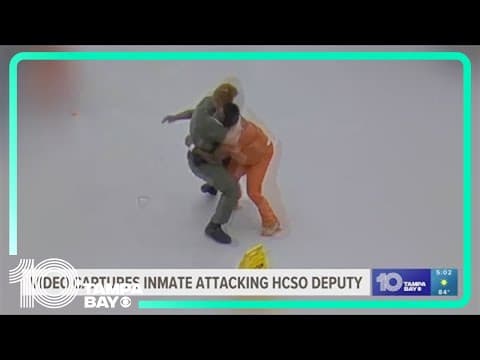 Video captures inmate attacking deputy at Hillsborough County jail