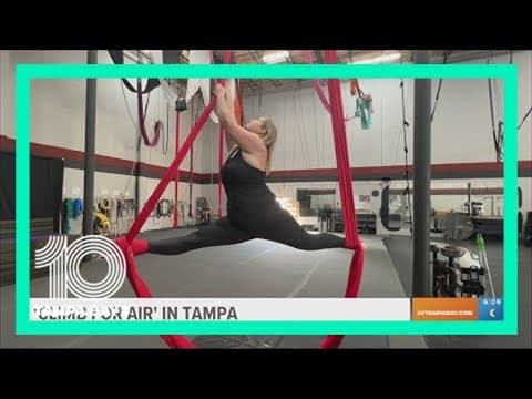 Fight for Air Climb: Tampa woman uses aerial arts to raise awareness for lung disease research