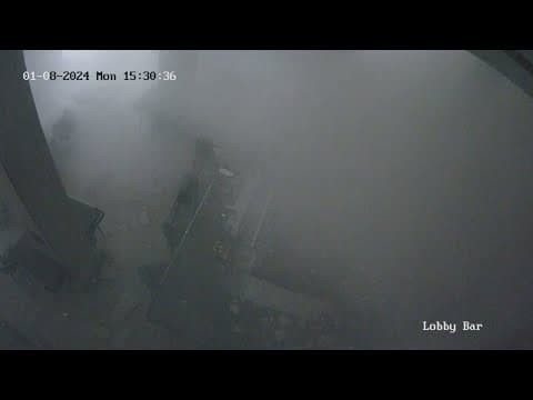 New video shows inside Sandman hotel during explosion