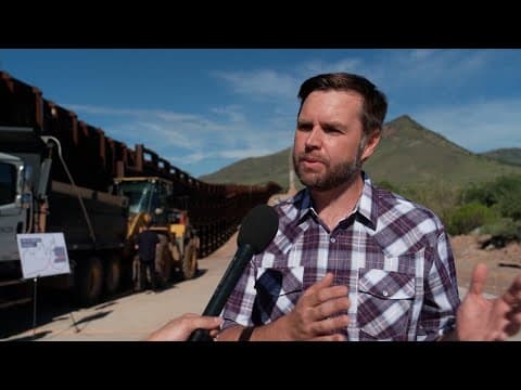 JD Vance speaks on 2016 Trump comments in interview at US-Mexico border