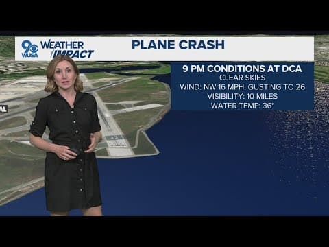Search and rescue crew face dangerously cold waters in Potomac River after DC plane crash