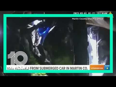 Man rescued from submerged car in Martin County after iPhone sends distress signal