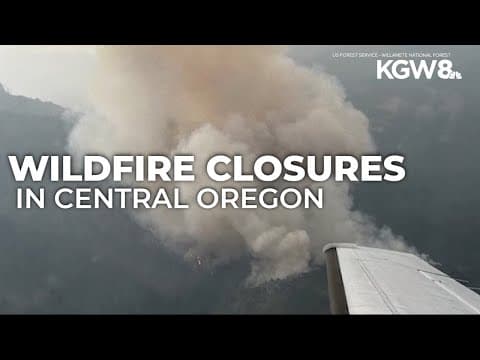Central Oregon's Emigrant Fire forces closures in Wilamette National Forest
