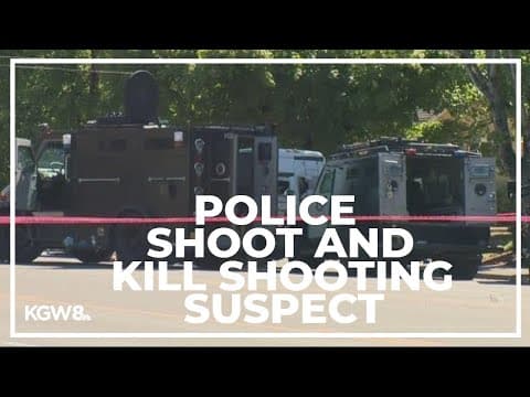 Police fatally shoot suspect in Legacy Hospital shooting after standoff in Gresham