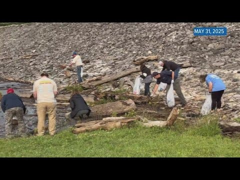Clean-up efforts continue along Douglas Lake after Helene, nears completion