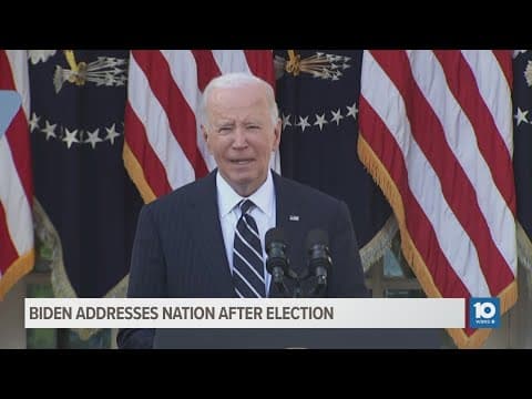 Biden delivers remarks for first time since election