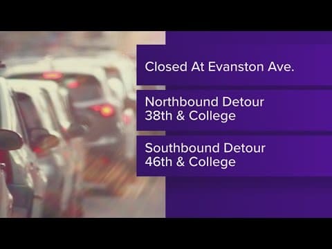 Fall Creek Pkwy closing at Evanston Ave until end of April