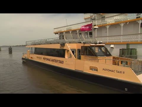 Potomac water taxi offering rides to Navy Yard