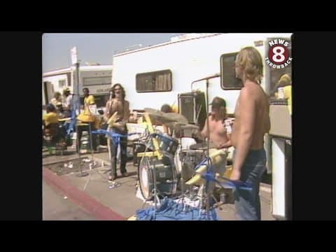 San Diego Chargers fans tailgate 1981