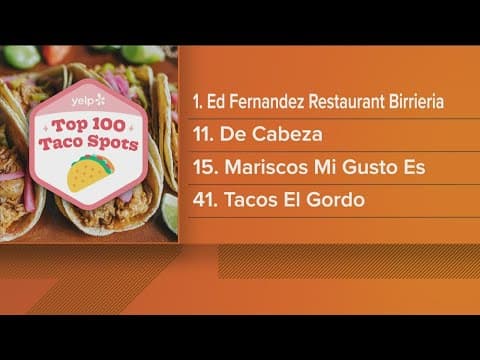 Yelp: Top taco spot in the U.S. is in San Diego