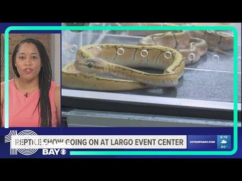 Reptile show going on at Largo Event Center