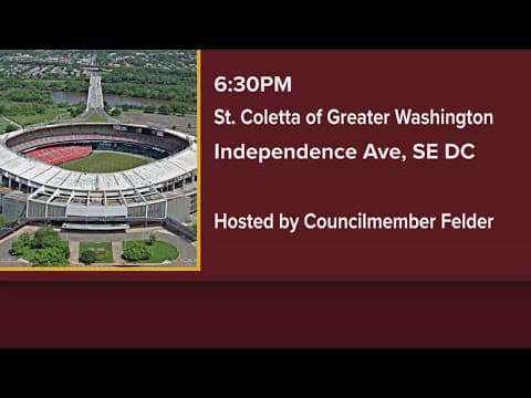 City officials talk RFK deal at town hall in Southeast DC