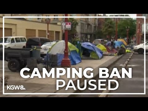 Judge blocks Portland's daytime camping ban enforcement