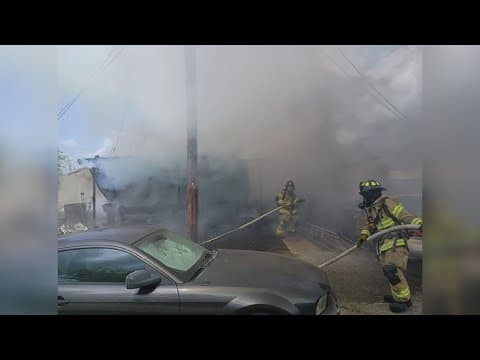 Houma home catches fire