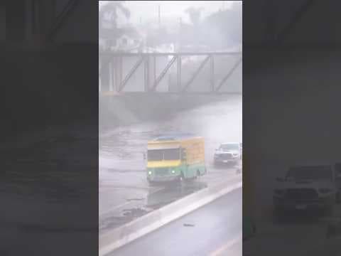 Around 12:45 p.m. emergency crews were on the scene at I-15 northbound at 32nd Street. #sandiegorain