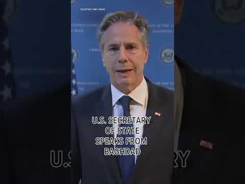 U.S. Secretary of State Antony Blinken makes unannounced trip to Baghdad