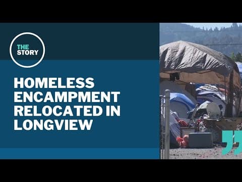 Longview homeless encampment relocated to nearby parking lot
