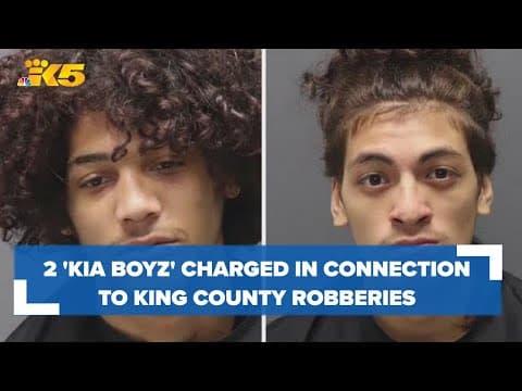 Two 'Kia Boyz' connected to string of King County robberies charged