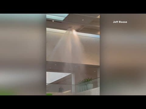 Sprinkler system failure leads to major water leak at Dallas' NorthPark Center