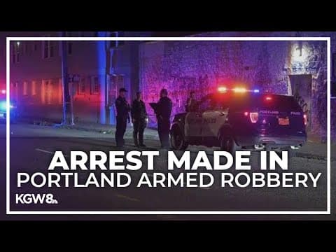 1 arrested after robbing 3 people at gunpoint in Portland