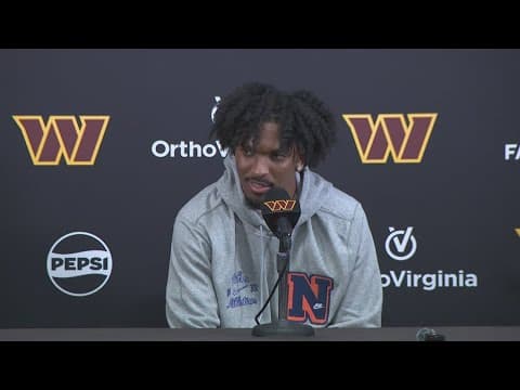 Commanders' Jayden Daniels on whether he is nervous before his first regular season NFL game