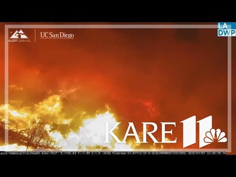 Time-lapse of the Palisades fire