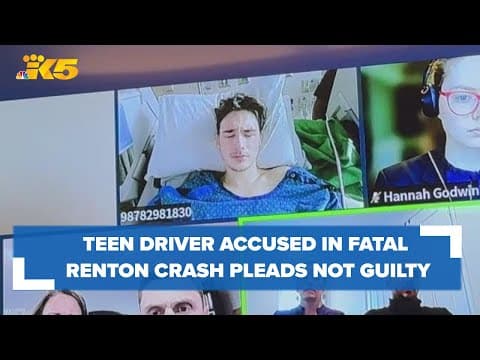 Teen driver accused in fatal Renton crash pleads not guilty