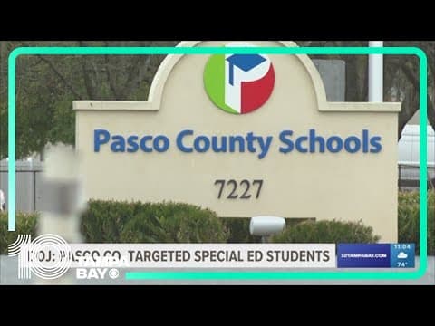 U.S. Department of Justice reaches settlement with Pasco County Schools