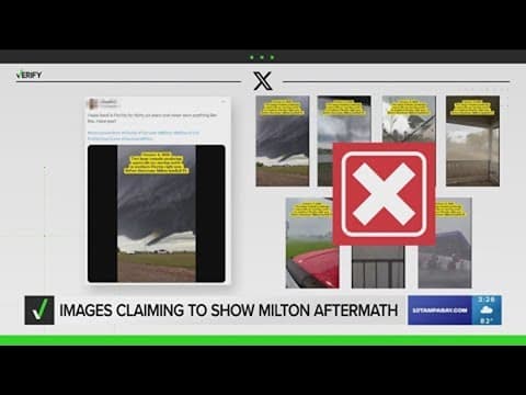 Fact-checking images from Hurricane Milton