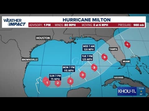 Watch Live: Tropical Storm Milton strengthens into a hurricane in the southern Gulf
