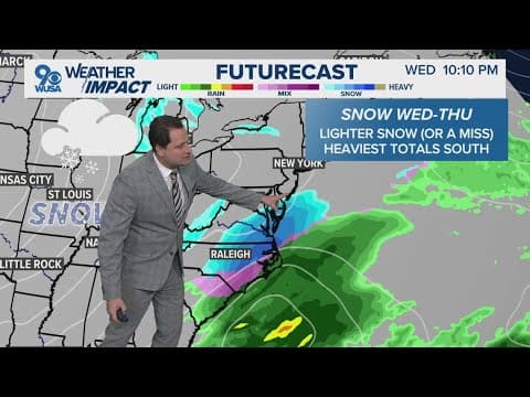 Snow or no snow? Here's what we're expecting this week in the DMV