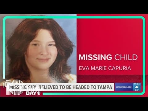 Missing Virginia girl, 11, believed to be traveling to Tampa