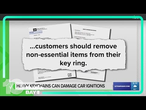 Yes, a heavy keychain can damage your car’s ignition over time