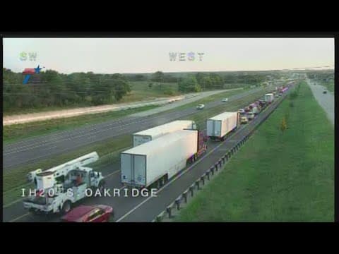 Westbound lanes of traffic on I-20 back open in Hudson Oaks