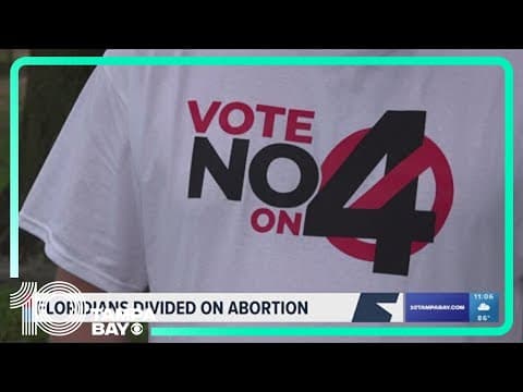 Floridians divided on abortion ahead of 2024 election