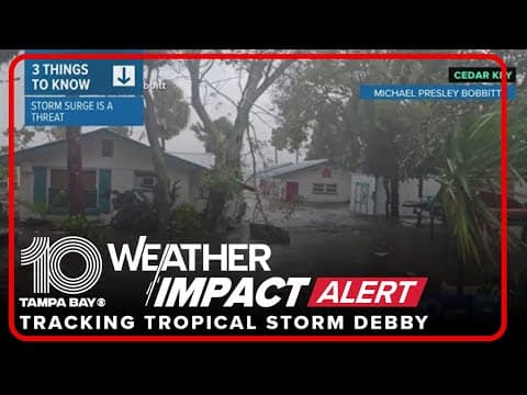 3 things to know as Tropical Storm Debby approaches Florida