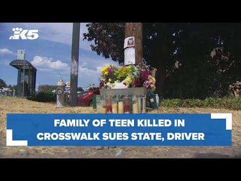 Family of Pierce County 13-year-old struck, killed in crosswalk sues state, driver over his death