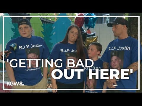 Family and friends hold vigil for shooting victim in Northeast Portland